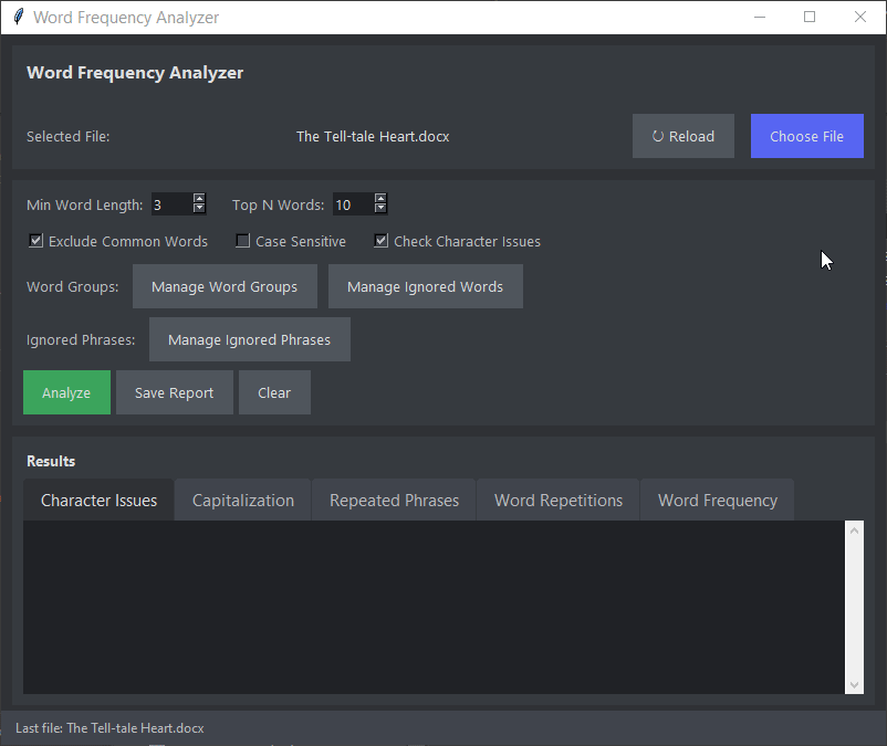 Proofreading Assistant Interface